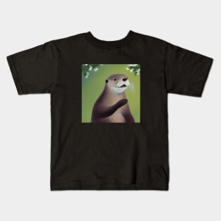 Happy Otter Kids T-Shirt